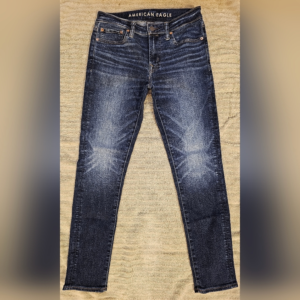 Mens American Eagle Airflex Skinny Jeans 29x30 (2c)